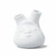 small Vase - cheeky (round) white - 2 flowers