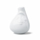 small Vase - cute (round) white - 1 flower