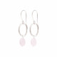 Graceful Rose Quartz SP Earrings