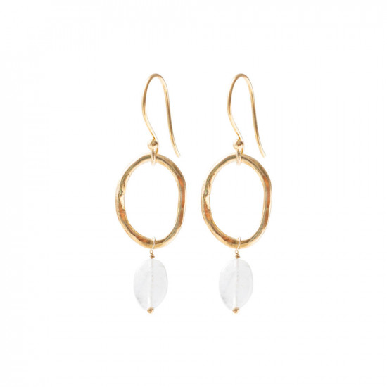 Graceful Moonstone GP Earrings