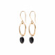 Graceful Black Onyx GP Earrings