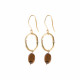 Graceful Tiger Eye GP Earrings