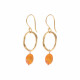 Graceful Carnelian GP Earrings