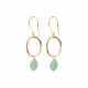 Graceful Aventurine GP Earrings