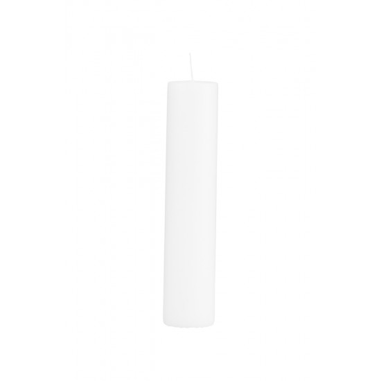 Pillar candle, White, Burning time: 34 hours