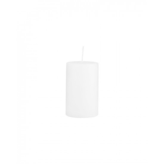 Pillar candle, White, Burning time: 36 hours