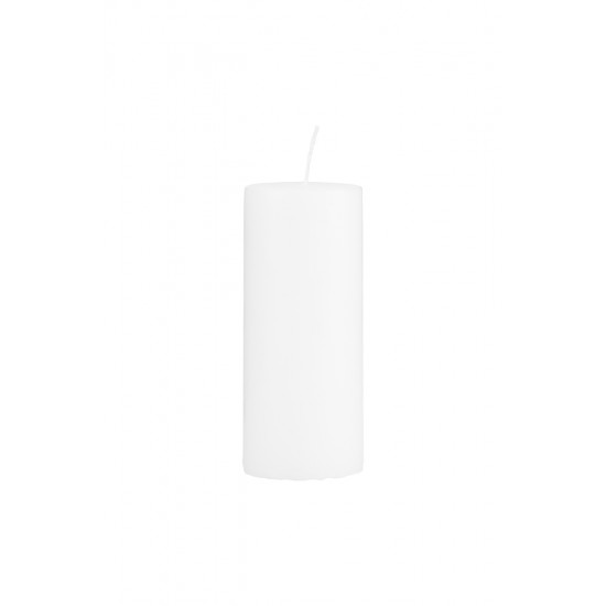 Pillar candle, White, Burning time: 60 hours