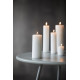 Pillar candle, White, Burning time: 60 hours