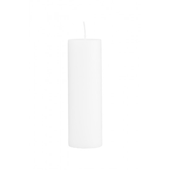 Pillar candle, White, Burning time: 81 Hours