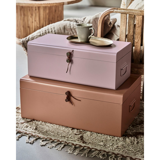 Storage, HDMetal, Beige/Rose, Set of 2 sizes/colours