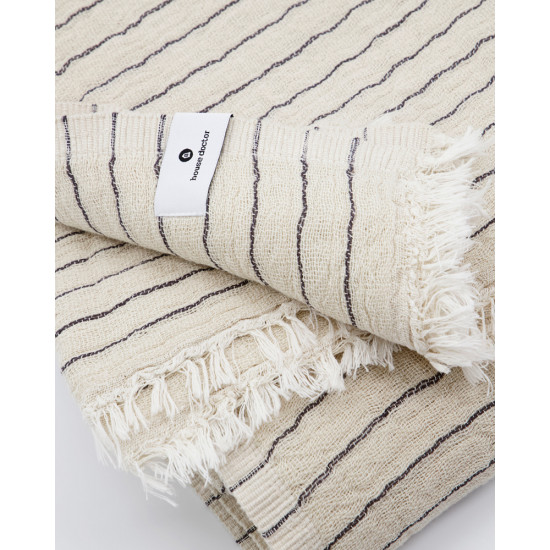 Throw, HDAlice stripe, Dark grey