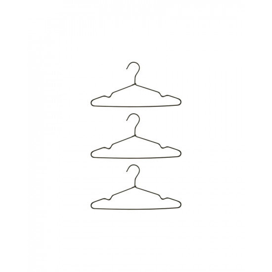 Hanger, HDWire, Dark grey, Pack of 3 pcs