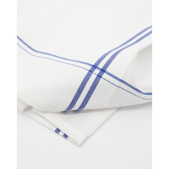 Napkins, NVAmow, White/Blue, Pack of 4 pcs