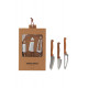 Cheese knives, Nature, Set of 3 pcs, Stainless steel