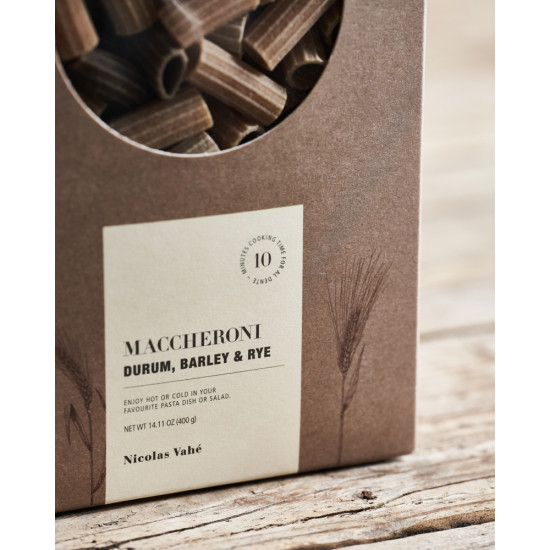 Maccheroni durum, barley & rye, 400 g.