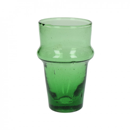 MITI - beker - glas - L 6 x W 6 x H 10,5 cm - groen