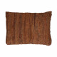 RAW - kussen - gerecycleerd leder - L 60 x W 40 cm - cognac