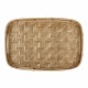 OSAKA - set/2 dienbladen - rotan - L 40/45 x W 26/30 x H 8/8 cm - naturel