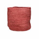 MAMBO - set/3 manden - jute - DIA 22/27/32 x H 22/27/32 cm - rood