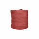 MAMBO - set/3 manden - jute - DIA 22/27/32 x H 22/27/32 cm - rood