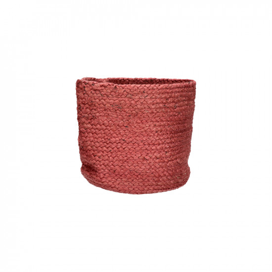 MAMBO - set/3 manden - jute - DIA 22/27/32 x H 22/27/32 cm - rood