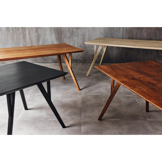 HOPPER - set/4 poten voor tafel acacia - hout - L 41 x W 7,5 x H 73 cm - walnoot