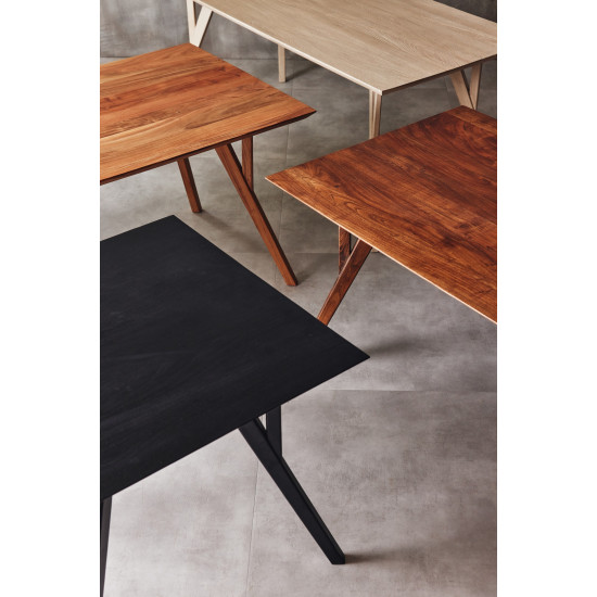 HOPPER - set/4 poten voor tafel acacia - hout - L 41 x W 7,5 x H 73 cm - walnoot