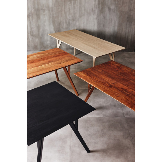 HOPPER - set/4 poten voor tafel acacia - hout - L 41 x W 7,5 x H 73 cm - walnoot