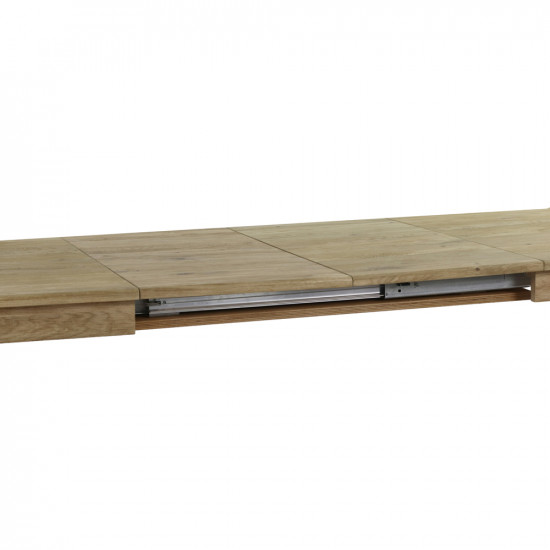 BELGIAN FARM - uitschuifbare tafel - gezeept - eik - L 160 (250) x W 80 x H 76 cm - naturel