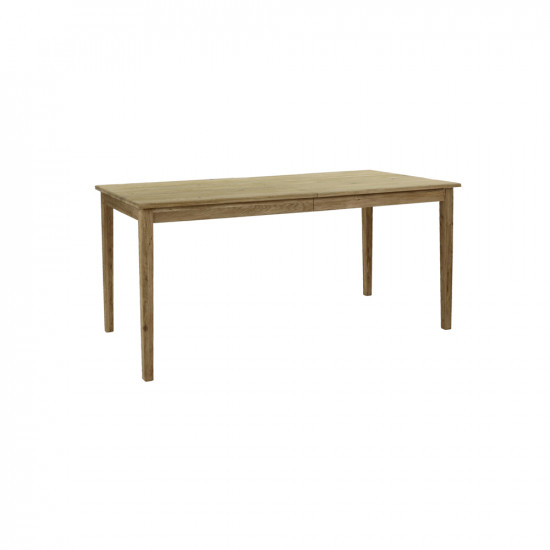 BELGIAN FARM - uitschuifbare tafel - eik - L 160(250) x W 80 x H 76 cm - zwart