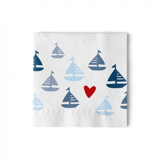 Seaside Sailing Napkin 25x25