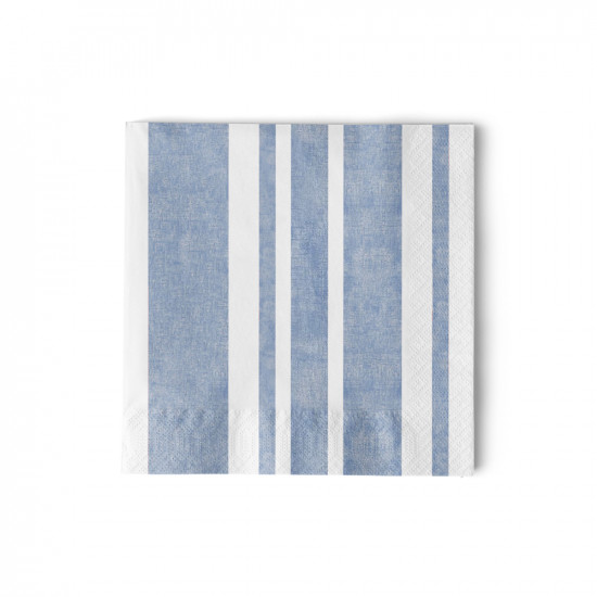 Stripes blue Napkin 25x25