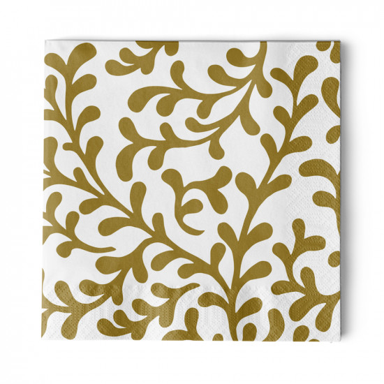 Pretty tendrils gold Napkin 33x33