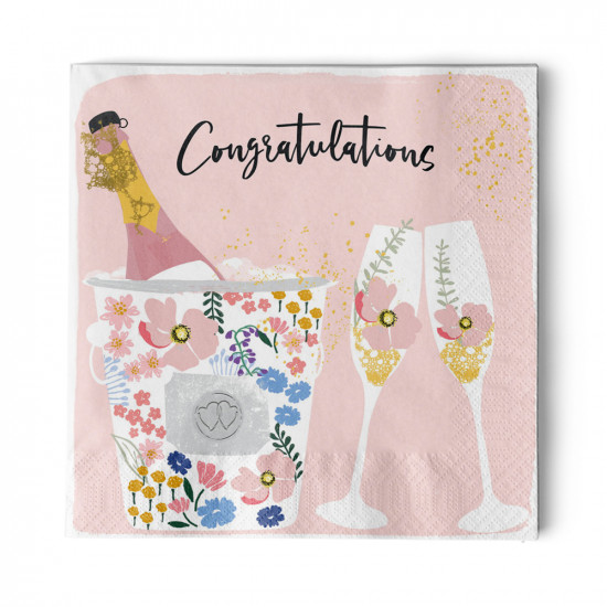 Cheers to love Napkin 33x33