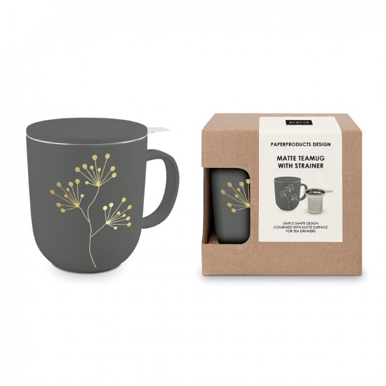 Pure Gold Berries anthracite Matte T-Mug