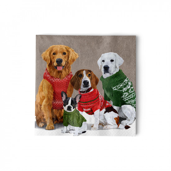 Sweater Dogs Napkin 25x25