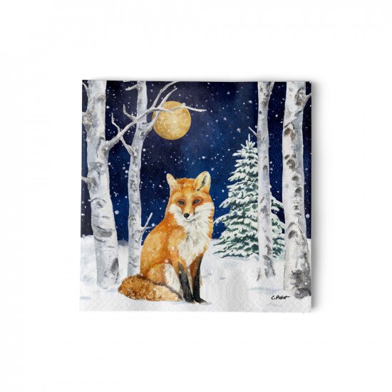 Winter Friend Napkin 25x25