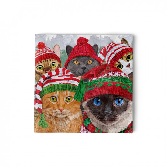 Cat Usie Napkin 25x25