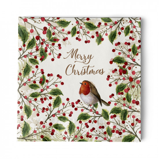 Merry Bird Napkin 33x33