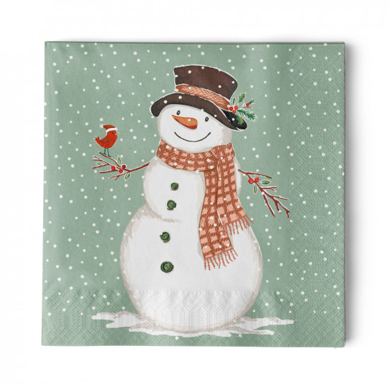 Mr. Snowman Napkin 33x33