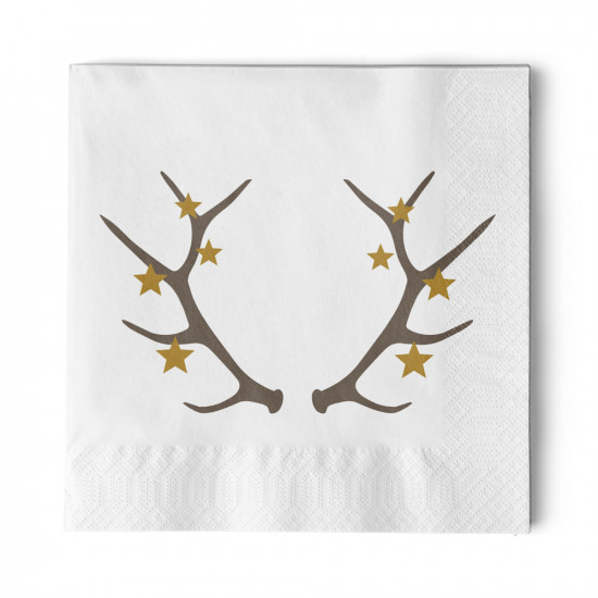 Winter Antler Napkin 33x33