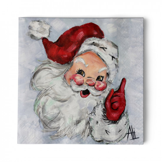 Jolly St. Nick Napkin 33x33