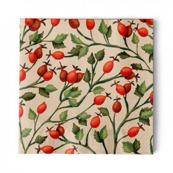 Rosehips Napkin 33x33 eco