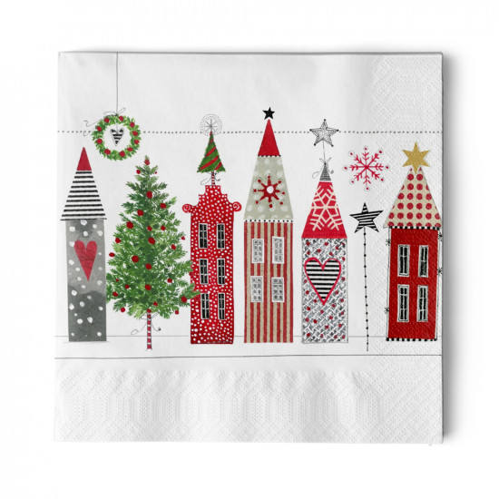 Paper Houses Napkin 33x33