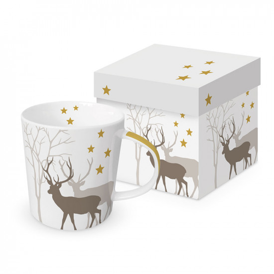 Winter Deers white Trend Mug GB