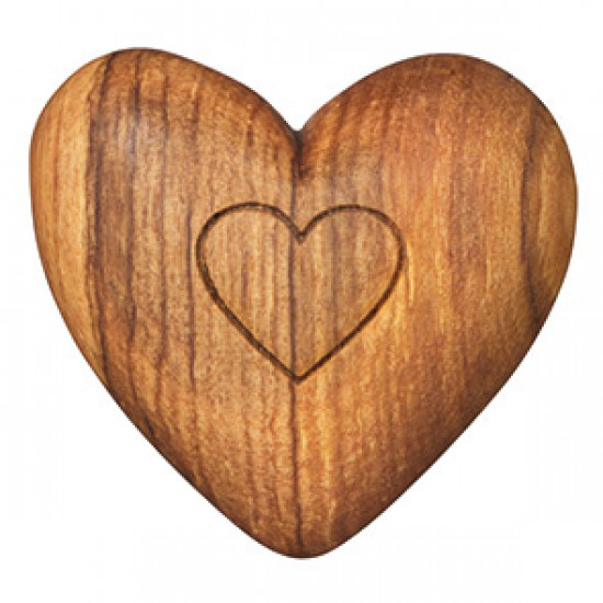 Olive wood heart Assortment 48pcs