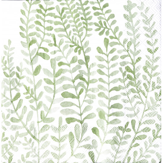 Mix & Match Napkin Foliage green 33x33cm