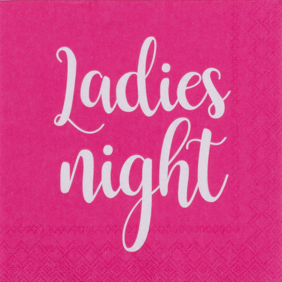 Cocktail napkin ladies night 25x25cm