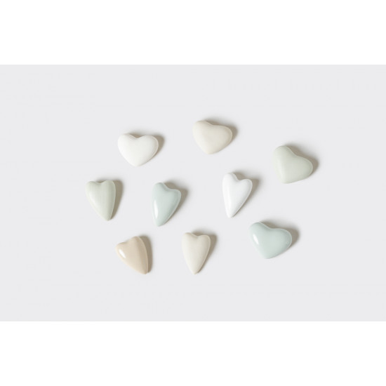 Stoneware Hearts Display 48pcs