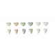 Stoneware Hearts Display 48pcs